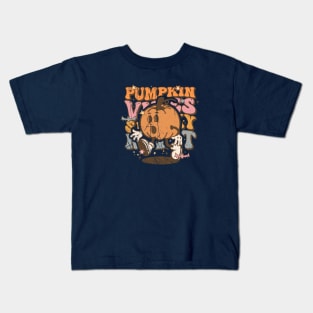 Pumpkin vibes spooky night Kids T-Shirt